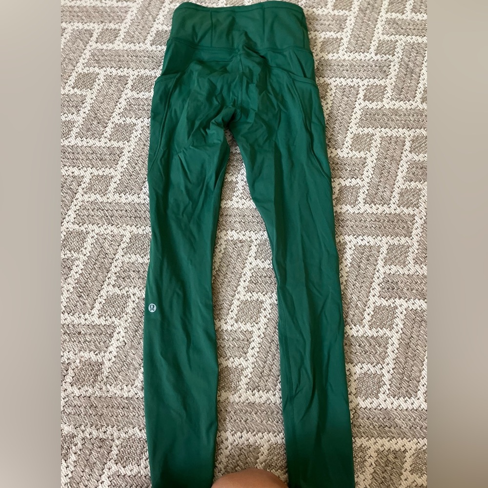Lululemon speed up green leggings